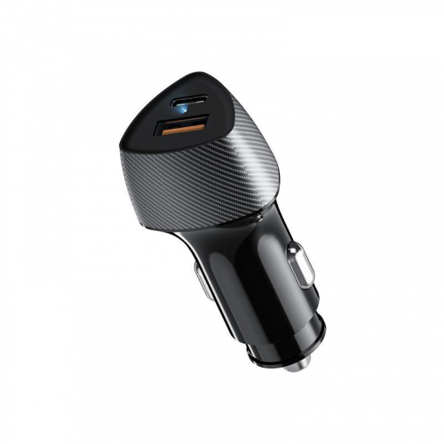 Устройство зарядное автомобильное с двумя портами USB-A QC 3.0 + USB-C PD 20Вт со световой индикацией черн. Rexant 16-0241 Устройство зарядное автомобильное с двумя портами USB-A QC 3.0 + USB-C PD 20Вт со световой индикацией черн. Rexant 16-0241