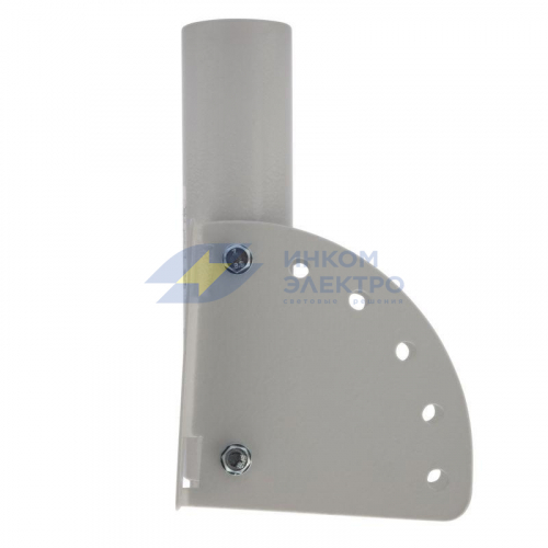 Кронштейн для консольного светильника КР-3.1 накладного монтажа или под бандажную ленту с переменным углом сер. (сталь 2мм 230х150х150 d51) Rexant 607-400 фото 5