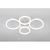Светильник светодиодный Juniper 6187-702 LED 75Вт 3000-6000К потолочн. бел. с пультом Rivoli Б0068478