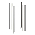 Комплект вертикальных стоек для 48U IT-CQE RAL9005 DKC RBITKMN48