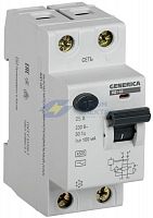 Выключатель дифференциального тока (УЗО) 2п 25А 100мА тип AC ВД1-63 GENERICA IEK MDV15-2-025-100