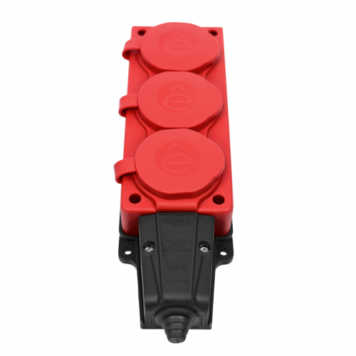 Колодка удлинителя 3-м 16А IP44 MultiSet 2P+E 250В каучук красн. SE MST4123RD фото 2 Колодка удлинителя 3-м 16А IP44 MultiSet 2P+E 250В каучук красн. SE MST4123RD фото 2