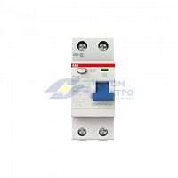 Выключатель дифференциального тока (УЗО) 2п 25А 30мА тип A F202 ABB 2CSF202101R1250