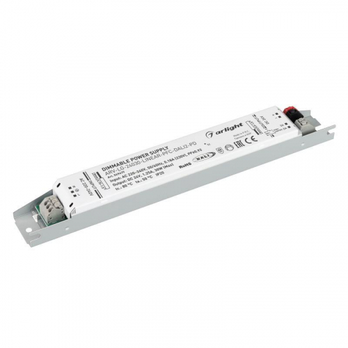 Блок питания ARV-LG-24030-LINEAR-PFC-DALI2-PD 24В 1.25А 30Вт IP20 метал. Arlight 049479