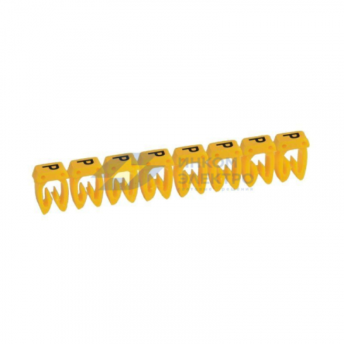 Маркер каб. 0.15-0.5кв.мм CAB3 &amp;amp;amp;quot;P&amp;amp;amp;quot; черн. на желт. фоне (уп.300шт) Leg 038125