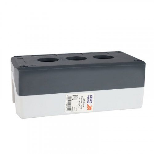 Корпус кнопочного поста OptiSignal Compact D22 С7-BD67-3 3 отв. IP67 XALD03 КЭАЗ 362235 Корпус кнопочного поста OptiSignal Compact D22 С7-BD67-3 3 отв. IP67 XALD03 КЭАЗ 362235