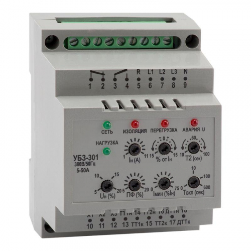 Реле защиты двигателя OptiDin УБЗ 301 63 630 УХЛ3.1 КЭАЗ 139507 Реле защиты двигателя OptiDin УБЗ 301 63 630 УХЛ3.1 КЭАЗ 139507