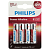 Элемент питания алкалиновый AA/LR6 1.5В Power (блист.4шт) LR6P4B/51 Philips Б0062746