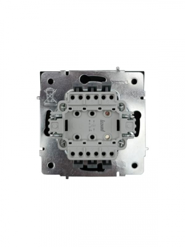 Кнопка звонка СП ZIMA IP20 безвинт. зажим черн. бархат LEZARD 704-4288-103QC фото 6