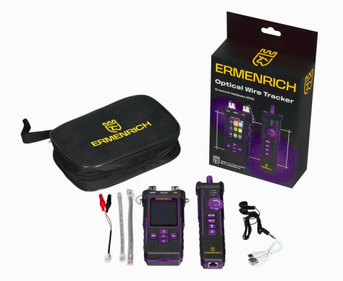 Тестер кабельный многофункциональный NetGeeks NP60 фиолет. Ermenrich 84551 фото 2