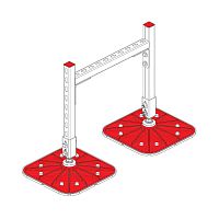 Конструкция опорная для горизонт. прямоугольн. воздуховодов и метал. лотков кабеленесущих систем TECHNORAPTOR FOOT 500х500 KM-TR-F-SSHRAD-500-500 КМ TR0084