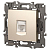 Розетка компьютерная 1-м Elegance 14-3107-04 RJ45 IP20 механизм шампань Эра Б0034305