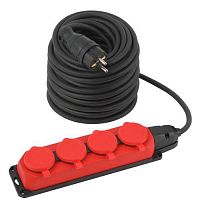 Удлинитель 4х40м с заземл. IP44 UK-4e-3x1.5-40m-IP44(KG) каучук КГ 3х1.5 Эра Б0057589