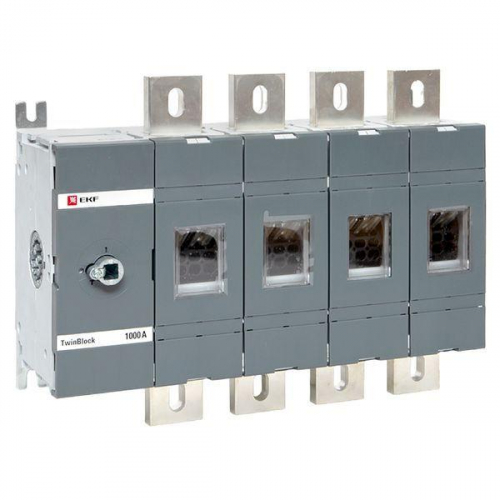 Рубильник 4п 1000А без рукоятки управления TwinBlock EKF tb-s-1000-4p Рубильник 4п 1000А без рукоятки управления TwinBlock EKF tb-s-1000-4p