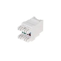 Модуль Keystone Jack RJ-45(8P8C) UTP неэкранир. кат.6 тип 180град. с пылезащитной шторкой бел. PRO Rexant 02-0254-1