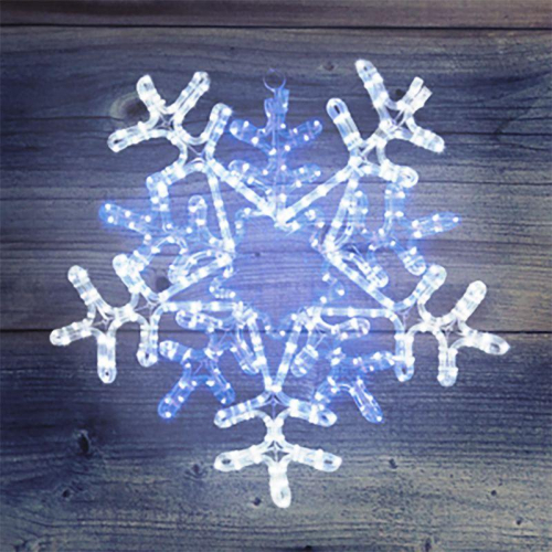 Фигура светодиодная "Снежинка" 60х60см 360LED бел./син. 50Вт 220-240В IP65 с контроллером Neon-Night 501-531 фото 6 Фигура светодиодная "Снежинка" 60х60см 360LED бел./син. 50Вт 220-240В IP65 с контроллером Neon-Night 501-531 фото 6