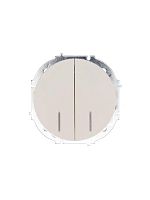Выключатель 2-кл. СП OSEN 10А IP20 с подсветкой механизм сл. кость LEZARD 743-9088-112