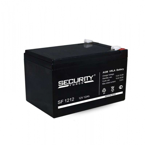 Аккумулятор ОПС 12В 12А.ч SF 1212 Security Force 4614030010001 Аккумулятор ОПС 12В 12А.ч SF 1212 Security Force 4614030010001