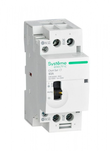 Контактор 2п City9 Set 2НО 63А AC 230В-230В SE C9C32263 Контактор 2п City9 Set 2НО 63А AC 230В-230В SE C9C32263