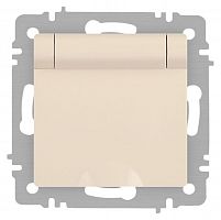 Розетка 1-м СП Accent 6-203-02 16А IP20 250В 2P+E Schuko с крышкой сл.кость Intro Б0063716