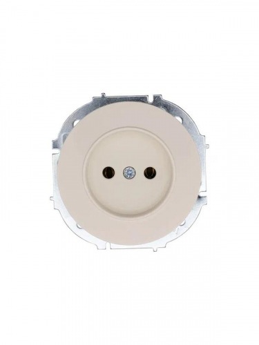Розетка 1-м СП OSEN без заземл. ПБТ механизм сл. кость LEZARD 743-9088-121B
