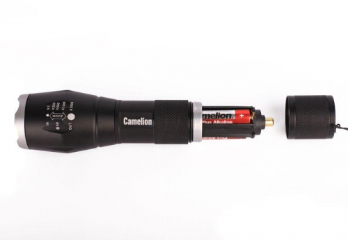 Фонарь LED5136 XML-T6 ZOOM 3 режима 3хLR03 (в компл.) алюм. черн. (открывающ. блист.) Camelion 12971 фото 5 Фонарь LED5136 XML-T6 ZOOM 3 режима 3хLR03 (в компл.) алюм. черн. (открывающ. блист.) Camelion 12971 фото 5