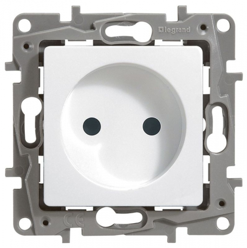 Розетка 1-м СП Etika 16А IP31 250В 2P без заземл. защ. шторки немецк. стандарт винтов. клеммы механизм бел. IEK 672234 фото 3