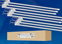 Светильник светодиодный ULY-P90-10W/SPFR/K CLEAR AC220V KIT09 10Вт IP65 600мм накладной линейный для растений спектр для фотосинтеза (уп.9шт) Uniel UL-00003852