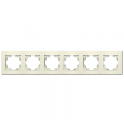 Рамка 6-м Афина универс. сл. кость (ivory) Universal A1043-I Рамка 6-м Афина универс. сл. кость (ivory) Universal A1043-I
