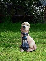 Светильник садовый "Собака" 31х29.2х11.4 тепл. бел. на солнечн. батарее аккум. AA NI-MH 600мА.ч КОСМОС KOC_SOL102_D