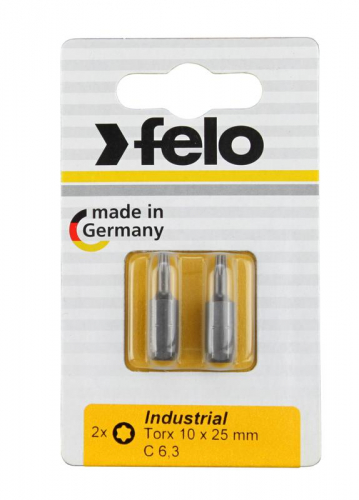 Бита Industrial Torx 10х25 (блист.2шт) FELO 02610036 Бита Industrial Torx 10х25 (блист.2шт) FELO 02610036