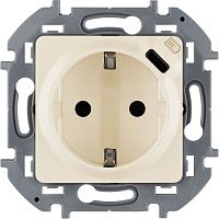 Розетка 1-м СП Inspiria 16А IP20 250В 2P+E немецк. стандарт с заряд. устр. USB тип C 1.5А 5В механизм сл. кость IEK 673771