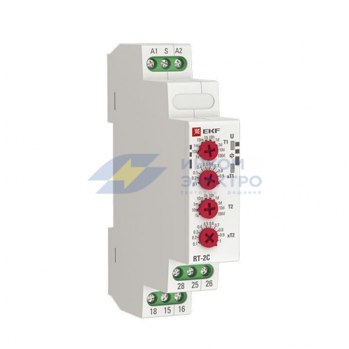 Реле времени RT-2C 12-240В 2 регулир. порога времени 2 исп. конт. PROxima EKF rt-2c-12-240 Реле времени RT-2C 12-240В 2 регулир. порога времени 2 исп. конт. PROxima EKF rt-2c-12-240