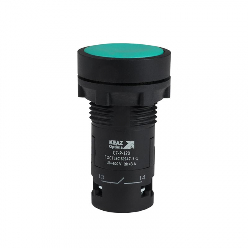 Кнопка OptiSignal Compact D22 С7-P-320 зел. 2НО XB7NA33 КЭАЗ 362050 Кнопка OptiSignal Compact D22 С7-P-320 зел. 2НО XB7NA33 КЭАЗ 362050