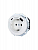 Розетка 1-м СП OSEN с заземл. TC + USB разъем бел. LEZARD 743-0288-181TC
