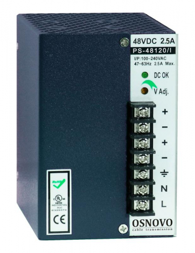 Блок питания промышленный PS-48120/I 2.5А OSNOVO 11172 Блок питания промышленный PS-48120/I 2.5А OSNOVO 11172