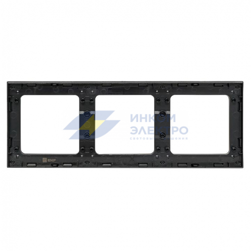 Рамка 3-м Стокгольм черн. PROxima EKF EAM-G-302-30 фото 2
