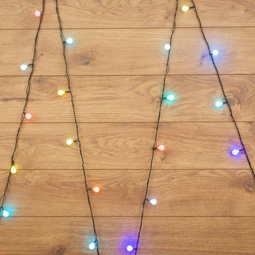 Гирлянда светодиодная "Шарики" 5м d18мм 30LED RGB 3.6Вт 220-240В IP20 провод ПВХ темн. зел. Neon-Night 303-549 Гирлянда светодиодная "Шарики" 5м d18мм 30LED RGB 3.6Вт 220-240В IP20 провод ПВХ темн. зел. Neon-Night 303-549