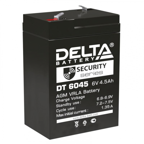 Аккумулятор ОПС 6В 4.5А.ч DT 6045 Delta 4614010040031 Аккумулятор ОПС 6В 4.5А.ч DT 6045 Delta 4614010040031