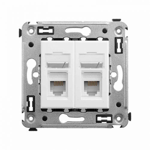 Розетка телефонная 2-м СП Avanti "Белое облако" RJ12 DKC 4400314 Розетка телефонная 2-м СП Avanti "Белое облако" RJ12 DKC 4400314