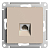 Розетка компьютерная AtlasDesign RJ45 кат.6A механизм песочн. SE ATN001286