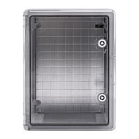 Корпус ЩМПп 400х300х170 УХЛ1 IP65 с прозр. дверцей и монтажн. панелью ABS пластик. Rexant 11-0412