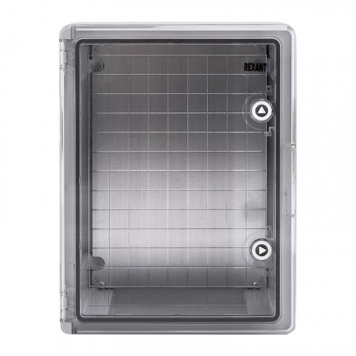 Корпус ЩМПп 400х300х170 УХЛ1 IP65 с прозр. дверцей и монтажн. панелью ABS пластик. Rexant 11-0412
