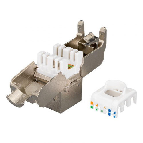 Модуль розеточный Keystone Jack 8P8C RJ-45 FTP кат.5E заделка без инструмента 180град. (DIY) SUPRLAN 10-0328-1 фото 3 Модуль розеточный Keystone Jack 8P8C RJ-45 FTP кат.5E заделка без инструмента 180град. (DIY) SUPRLAN 10-0328-1 фото 3