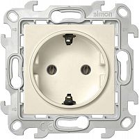 Розетка 1-м СП Simon 24 16А IP20 2P+E Schuko без защ. шторок механизм сл. кость Simon 2450434-031