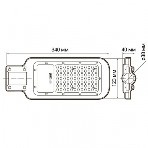 Светильник светодиодный PSL 07 30Вт 5000К IP65 180-260В AC ДКУ уличный JazzWay 5041035 фото 6
