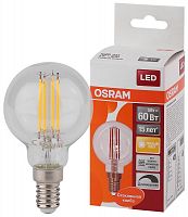 Лампа светодиодная филаментная LS CL P60D 5W/827 FIL E14 230В OSRAM 4058075230415