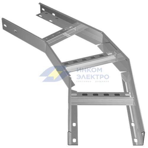 Угол для лотка горизонтальный лестн. 45град. 200х80 сталь 1.5мм "Быстрый монтаж" LGLS45-80-200-1.5 КМ LO6963