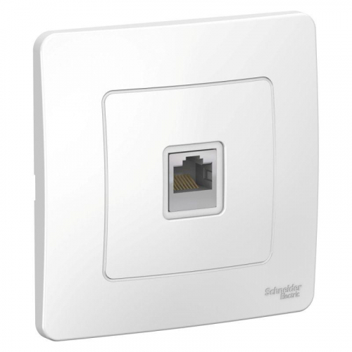 Розетка компьютерная 1-м СП Blanca RJ45 кат.5E бел. SE BLNIS045001 Розетка компьютерная 1-м СП Blanca RJ45 кат.5E бел. SE BLNIS045001