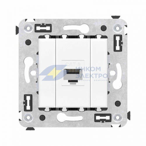 Механизм розетки компьютерной 1-м СП Avanti &quot;Белое облако&quot; RJ45 кат.6 DKC 4400693